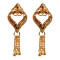 Novelika Latest Stylish Golden Tone Traditional Chandelier Earring set for Women Girls - ER1006