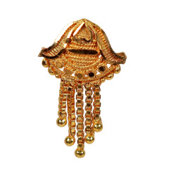 Novelika Latest Stylish Golden Tone Traditional Chandelier Earring set for Women Girls - ER1007