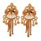 Novelika Latest Stylish Golden Tone Traditional Chandelier Earring set for Women Girls - ER1009