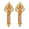 Novelika Latest Stylish Golden Tone Traditional Chandelier Earring set for Women Girls - ER1010