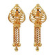 Novelika Latest Stylish Golden Tone Traditional Chandelier Earring set for Women Girls - ER1010