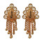 Novelika Latest Stylish Golden Tone Traditional Chandelier Earring set for Women Girls - ER1011
