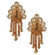 Novelika Latest Stylish Golden Tone Traditional Chandelier Earring set for Women Girls - ER1011