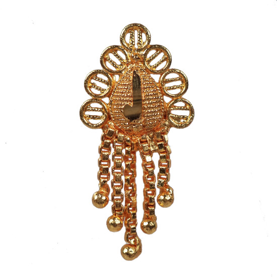 Novelika Latest Stylish Golden Tone Traditional Chandelier Earring set for Women Girls - ER1011