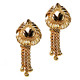 Novelika Latest Stylish Golden Tone Traditional Chandelier Earring set for Women Girls - ER1012