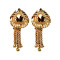 Novelika Latest Stylish Golden Tone Traditional Chandelier Earring set for Women Girls - ER1012
