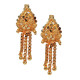 Novelika Latest Stylish Golden Tone Traditional Chandelier Earring set for Women Girls - ER1013
