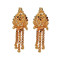 Novelika Latest Stylish Golden Tone Traditional Chandelier Earring set for Women Girls - ER1013