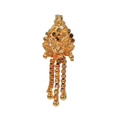 Novelika Latest Stylish Golden Tone Traditional Chandelier Earring set for Women Girls - ER1013