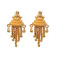 Novelika Latest Stylish Golden Tone Traditional Chandelier Earring set for Women Girls - ER1014