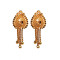 Novelika Latest Stylish Golden Tone Traditional Chandelier Earring set for Women Girls - ER1015