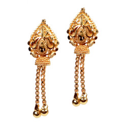 Novelika Latest Stylish Golden Tone Traditional Chandelier Earring set for Women Girls - ER1016