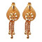 Novelika Latest Stylish Golden Tone Traditional Chandelier Earring set for Women Girls - ER1017