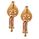 Novelika Latest Stylish Golden Tone Traditional Chandelier Earring set for Women Girls - ER1017