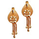 Novelika Latest Stylish Golden Tone Traditional Chandelier Earring set for Women Girls - ER1017