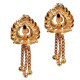 Novelika Latest Stylish Golden Tone Traditional Chandelier Earring set for Women Girls - ER1020