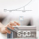  Novelika Digital Alarm Clock Table Clock for Students, Heavy Sleepers, Bedroom, Office, Corporate | Mini Alarm Clock with Loud Sound, Automatic Sensor, Date & Temperature set of 1