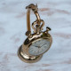  Novelika  Brass Gold Finish Table Clock for Home Decor Showpiece Decorative Watch Statue Gift for Decoration Hand Made Handcrafted Artifact for Shelf Antique Gifting (Peacock Watch) set of 1