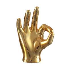  Novelika Set Of 3 Hand Sign Fantasy Showpiece Statue Collectible Figurines(Multi,Ceramic)Decorative Items For Home Decor Living Room Bedroom Wall Shelf Office Table Top Decoration Gifting