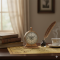 NOVELIKA- Vintage Style Brass Table Clock with a London Dial(NA739)