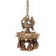 Novelika Peacock Deepam Deepak Diya Bell with Chain Wall Hanging for Home Decor Mandir Temple Puja Novelika Peacock Deepam Deepak Diya Bell with Chain Wall Hanging for Home Decor Mandir Temple Puja