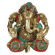Novelika Brass Ganesh Statue Idol for Home Entrance Wall Living Room Decor Mandir Dacoration Novelika Brass Ganesh Statue Idol for Home Entrance Wall Living Room Decor Mandir Dacoration