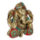 Novelika Brass Ganesh Statue Idol for Home Entrance Wall Living Room Decor Mandir Dacoration Novelika Brass Ganesh Statue Idol for Home Entrance Wall Living Room Decor Mandir Dacoration
