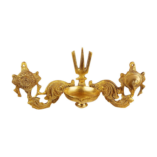 Novelika Brass Oil Diya Lamp Wall Hanging Tirupati Balaji Padmanabha Swami Lord Vishnu Puja Vastu Home Decor Novelika Brass Oil Diya Lamp Wall Hanging Tirupati Balaji Padmanabha Swami Lord Vishnu Puja Vastu Home Decor