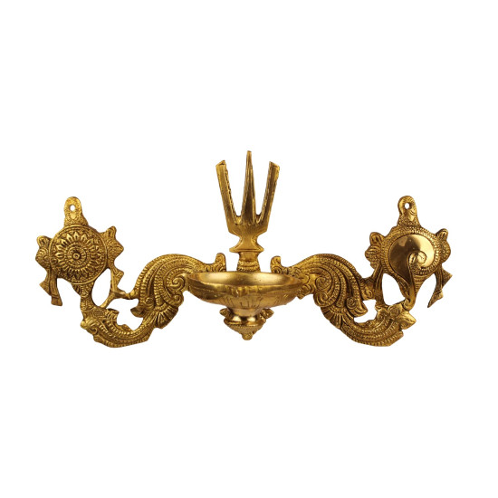 Novelika Brass Oil Diya Lamp Wall Hanging Tirupati Balaji Padmanabha Swami Lord Vishnu Puja Vastu Home Decor Novelika Brass Oil Diya Lamp Wall Hanging Tirupati Balaji Padmanabha Swami Lord Vishnu Puja Vastu Home Decor