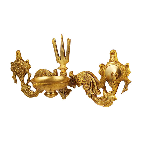 Novelika Brass Oil Diya Lamp Wall Hanging Tirupati Balaji Padmanabha Swami Lord Vishnu Puja Vastu Home Decor Novelika Brass Oil Diya Lamp Wall Hanging Tirupati Balaji Padmanabha Swami Lord Vishnu Puja Vastu Home Decor
