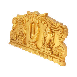 Novelika Brass Wall Hanging Idol Showpiece Shri Tirupati Balaji Shankha Chakra Tilak namalu Hanging Door Decoration Novelika Brass Wall Hanging Idol Showpiece Shri Tirupati Balaji Shankha Chakra Tilak namalu Hanging Door Decoration