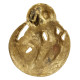 Novelika Brass Shiv Parvati Sitting on Moon Wall | Door Hanging for Home Decor Puja Novelika Brass Shiv Parvati Sitting on Moon Wall | Door Hanging for Home Decor Puja
