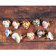 Novelika Multiple Color Ceramic Knobs Pumpkin Shape Knobs Drawer Pull Knobs Set Of 10 Piece - KN0029