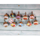 Novelika Multiple color Ceramic knobs Kitchen Cupboard Knobs Drawer Pull Set of 10 piece - KN0056