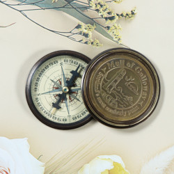 Novelika Beautiful mull of Galloway Scotland 's most southerly point brass compass Brass Pocket Compass Outdoor Navigation  ( L3712896 ) 