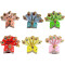 Novelika Laddu Gopal Mukut Beautiful Colorful Flower Pagdi of Ladoo Gopal Ji Set of 6 (LGM001)