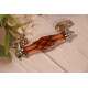 Door Handle Cut Crystal Brown Color Drawer, Cabinet, Cupboard, Wardrobe Interior