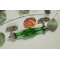 Door Handle Unique Designed Cut Glass Green Color Drawer, Cabinet, Cupboard