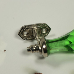 Door Handle Unique Designed Cut Glass Green Color Drawer, Cabinet, Cupboard