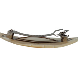 Novelika Premium Quality Snakh Hairclip Natural Mother Of Pearl Hair clip with Horn Stick  - CL14010