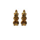 Novelika Gold Tone Set  Brass Stud Earrings For Women & Girls - NS13014