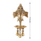 Novelika Brass Ganesh Ganesha Wall Hanging Idol Oil Lamp Three Diyas and Bells Puja Gifting Entrance Home Decor Idol Novelika Brass Ganesh Ganesha Wall Hanging Idol Oil Lamp Three Diyas and Bells Puja Gifting Entrance Home Decor Idol