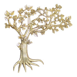 Novelika Brass Wall Hanging Tree Traditional Decorative Decor Sucess Vastu Fengshui Showpieces for Home Office  Novelika Brass Wall Hanging Tree Traditional Decorative Decor Sucess Vastu Fengshui Showpieces for Home Office
