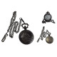 Novelika Beautiful Black Color Steam Engine Design Brass Pocket Watch for Gift and  Home Decor ( 1880049 )