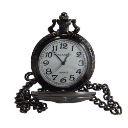 Novelika Beautiful Black Color Zodiac Signs Design Analog Brass Pocket Watch for Gift and  Home Decor ( 1880052 )