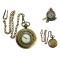 Novelika Beautiful Olive Color Flower Design Brass Pocket Watch for Gift and Home Decor ( 1880055 )