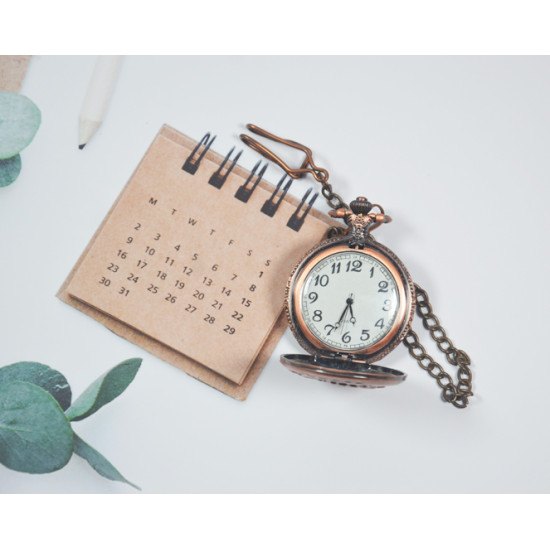 Novelika Beautiful Brown Color Horse Riding Design Analog Brass Pocket Watch for Gift and  Home Decor ( 1880062 )