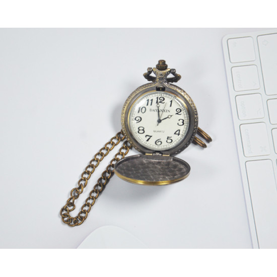 Novelika Beautiful Olive Color Bridge Design Analog Brass Pocket Watch for Gift and Home Decor ( 1880074 )
