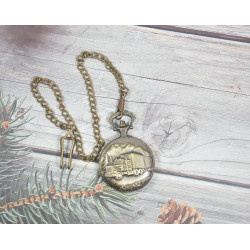 Novelika Beautiful Olive Color  Analog Brass Pocket Watch for Gift and Home Decor ( 1880075 )