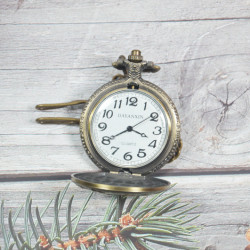 Novelika Beautiful Olive Color  Analog Brass Pocket Watch for Gift and Home Decor ( 1880075 )